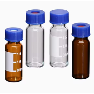 Lab 2ml Chromatography <b>Vials</b> Borosilicate <b>Glass</b> Autosampler HPLC <b>Vial</b> Amber 1.5ml 2ml Sample <b>Vial</b> - Product Image 4