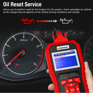 Escáner <span class=keywords><strong>Automotriz</strong></span> Fácil de Transportar KW890, Herramienta de Reinicio de Aceite y Probador de Carga de Batería, Herramientas Automotrices Multifuncionales - Product Image 5