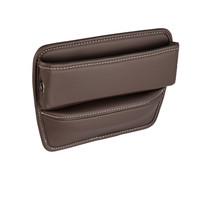 Organisateur de siège universel en cuir PU pour voiture, boîte de rangement pour téléphone portable, pièces de monnaie et clés