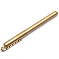 Stylo à bille en cuivre pur avec logo personnalisé, style neutre, nouveau, écriture fluide et propre, promotion personnalisée