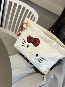 Cute Cartoon Quilted Cosmetic <b>Bag</b> Large Capacity Zipper <b>Makeup</b> Organizer for Travel OEM Supported - Product Image 2