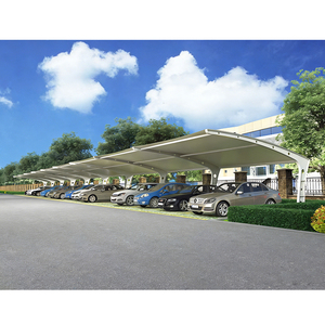 Fabricant de carports en acier galvanisé, structure en membrane PVDF, abri de stationnement extérieur personnalisé, abri de stationnement imperméable - Product Image 2