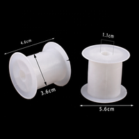 Bobine vide d'enroulement de fil industriel d'alimentation directe d'usine de bobine personnalisable d'OEM de bobine en plastique blanche de 56mm