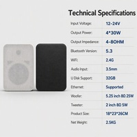 Enceinte intelligente étanche, synchronisation musicale, contrôle facile via l'application Wiim Home, design IPX, puissance de sortie 30-50W, sans microphone intégré