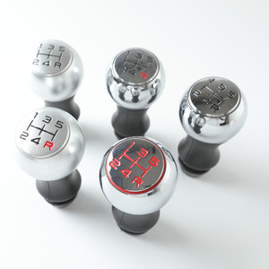 Poignée de levier de vitesses FUXIN en alliage d'aluminium, design ergonomique avec lettrage noir mat pour personnalisation du logo - Product Image 3