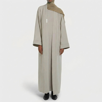 Ensemble Abaya Minimaliste Style Modeste pour Femme, Robe Musulmane, Esthétique Luxe Discret, Personnalisation, Vêtement de Marque Haut de Gamme