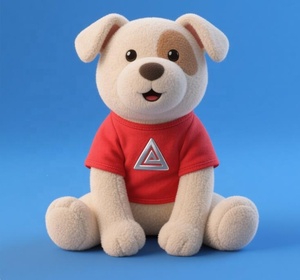 Custom Knuffel Schattige Pluche Hond Speelgoed Corgi Shiba Inu Pluche Speelgoed Met Logo T-Shirt Plushie - Product Image 5