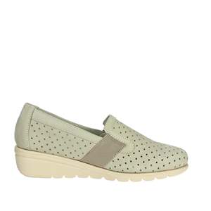 Cinzia <b>Soft</b> Donna Mocassino Beige Loafer Women's Slip On Comfort <b>Shoe</b> - Product Image 3