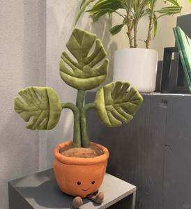 Collection de jouets en peluche JC la plus vendue : Famille de 4 légumes, Plantes vertes en pot, Famille de ballons de sport, Poupées mignonnes en peluche courte, Unisexe, Tous âges - Product Image 5