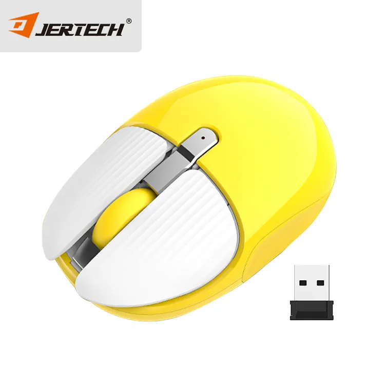 Цветная цветная мышь JERTECH 5D оптическая меняющая USB-мышь желтая