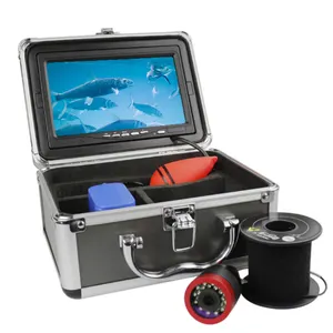 水下钓鱼摄像机红外7英寸15米30米1000TVL防水探鱼器钓鱼摄像机，用于水下冰/海钓