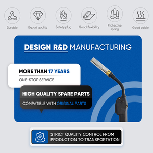 Antorcha MIG <span class=keywords><strong>de</strong></span> grado industrial para <span class=keywords><strong>Gas</strong></span> CO2 3M/5M Longitud <span class=keywords><strong>de</strong></span> cable ajustable Ajustes <span class=keywords><strong>de</strong></span> potencia <span class=keywords><strong>de</strong></span> plástico para soldadura <span class=keywords><strong>de</strong></span> aluminio y acero al carbono - Product Image 3