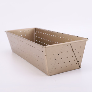 Perforated Toast Bread Mold 2 Pcs Non Stick Carbon Steel Rectangle Cake Mold For Baking - Product Image 3