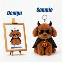 Porte-clés en peluche koala gris mignon Leehom, logo personnalisé, en coton Velboa super doux, fonction réconfortante, unisexe, cadeau de Noël