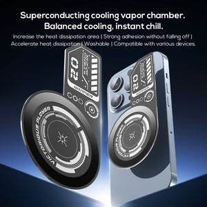 Plaque arrière en métal MEMO VC01 pour téléphone portable, avec coussinet adhésif et chambre à vapeur magnétique pour refroidisseur de téléphone Memo - Product Image 2