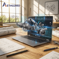 Ordinateur portable intelligent 50 TOPS AI, 128 Go de mémoire unifiée, 3D sans lunettes 4K UHD pour la simulation 3D de la construction urbaine et le BIM