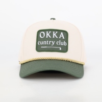 Topi bisbol Snap Back dapat diatur pabrik penjualan terbaik dua warna kustom bordir Patch Visor modis tali logam kasual