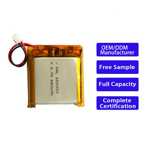 Batteria ai polimeri di ioni di litio da 3,7 V 653030 680 mAh a sacchetto per giocattoli elettronici e accumulo di energia - Product Image 1