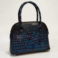 Sac à main en cuir de crocodile patiné du nil de créateur exotique sac fourre-tout de luxe pour femme