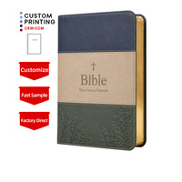 Service d'impression personnalisé OEM en gros, fabricant de livres religieux personnalisés avec gaufrage, couverture rigide, cadeau d'église, Bible