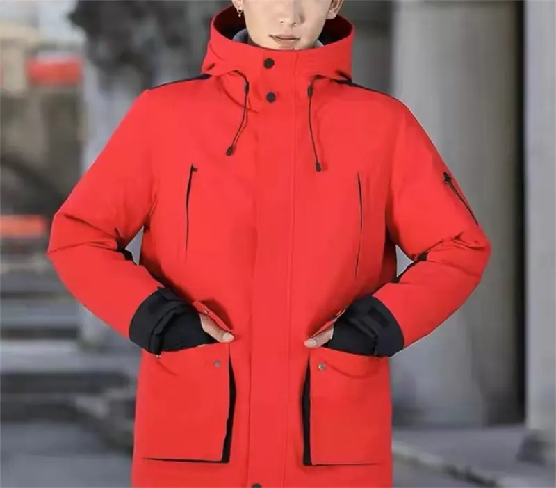 2022 Rts New Arrival Latest Cheap Price Windbreaker Thickened Puffer Jacket White Outdoor Thick Hoodie Long Duck Down Jacket