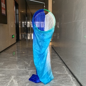 Nuova danza cristiana oggetti di scena di lode di seta bandiera rotonda per il culto della chiesa di Halloween carnevale elegante abbigliamento da ballo - Product Image 6