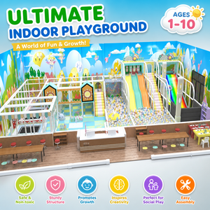 Parque Infantil Interior con Temática de Princesas y Tobogán para Fiestas de Cumpleaños de Niñas - Product Image 1