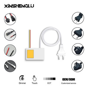 12V 1A LED 욕실 화장 조명 싱글 터치 3색 스마트 유도 스위치 미니 거울 유리 소형 거울 포함 - Product Image 6