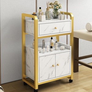 Modern Design Hairdressing Trolley <b>Tool</b> <b>Cabinet</b> For Home Use Beauty Salon Metal <b>Storage</b> Rack For Hairdressing Instruments - Product Image 2