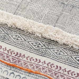 Alfombras de algodón con estampado de bloques hechos a mano decorativos indios Fabricantes de alfombras en La India Alfombras de la mejor calidad para la decoración de la sala de estar - Product Image 1