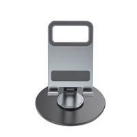 Nouveautés Support de téléphone portable universel pliable en aluminium pour bureau, accessoires de téléphone portable, support de téléphone portable rotatif portable en métal pour bureau