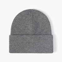 Bonnet en cachemire tricoté sur mesure de luxe, chaud, pour l'hiver, bonnet en laine pour femmes avec logo