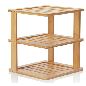 Estante de cocina de bambú de 3 niveles, organizador de especias multifuncional, estante de madera para organizar la encimera de cocina - Product Image 1