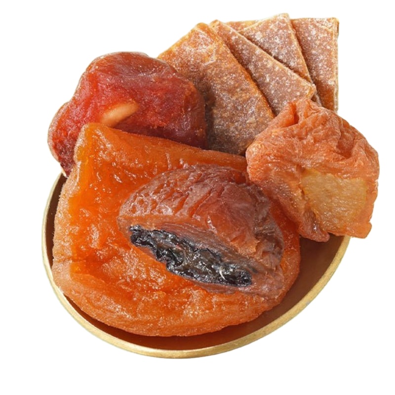 Candied fruit mix 1kg hawthorn yellow peach dry prune apricot sweet sour dried plums chinese dried plum