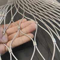 Filet de sécurité en treillis métallique flexible en acier inoxydable de 2 mm pour balustrade, avec pliage et soudure, pour clôture de zoo