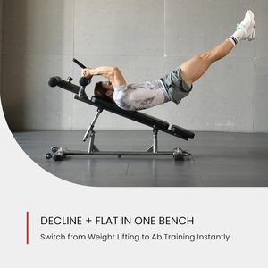 CZFIT Banco de Fitness de Alta Resistencia para <span class=keywords><strong>Abdominales</strong></span>, Inclinación y Declinación, Plegable, Ajustable, para Uso Doméstico - Product Image 3