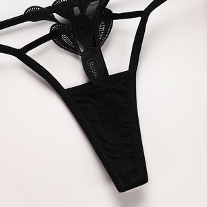Ladymate ODM/OEM Tangas Sexy De Encaje Para Mujer Women Sexy Lingerie Thongs Briefs Underwear T-back Thongs Sexy Lace G-<strong>String</strong> - Product Image 5