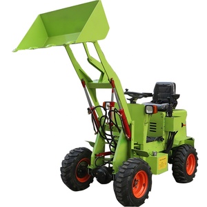 Mini chargeuse électrique <span class=keywords><strong>Micro</strong></span> <span class=keywords><strong>pelle</strong></span> électrique chargeuse sur pneus multifonctionnelle chargeuse-pelleteuse avant pour Mini tracteur - Product Image 1
