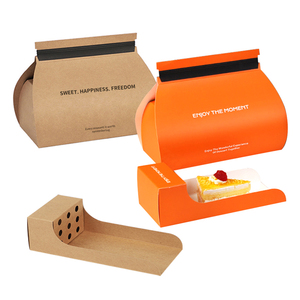 Senang sang trọng cấp thực phẩm bánh hộp biểu tượng tùy chỉnh bánh bao bì Puff Bao bì trắng Swiss CuộN cốc nhỏ hộp bánh - Product Image 4