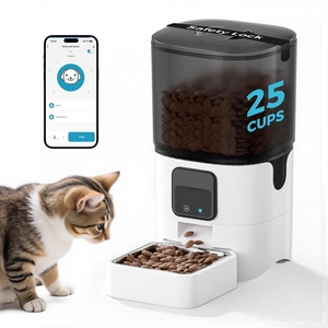 OEM ODM Inteligente Automático <span class=keywords><strong>Pet</strong></span> Food Bowl Dispenser Alimentador De Aço Inoxidável 6L Battery-Powered Bowl para Gatos Cães Pequenas Tigelas De Viagem - Product Image 6