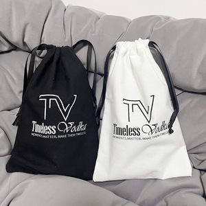 Sac à cordon en coton et lin personnalisé avec logo imprimé, petit sac de rangement pour parfum, cosmétiques, pochette en coton mousseline, sac anti-poussière - Product Image 3
