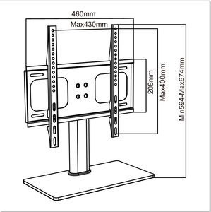 JUMING evrensel döner Tilt Vesa Tv braketi duvar sabitleme kaidesi Multy ayarlanabilir pozisyonlar uzun kullanım dayanıklı TV odası ekran standları - Product Image 4
