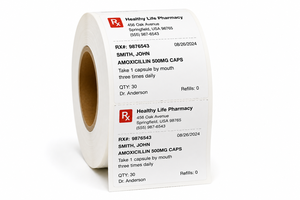 Etiquetas Térmicas para Farmacias, Etiquetas de Prescripción Impresas Personalizadas, Pegatinas Térmicas para Frascos de Medicamentos - Product Image 3