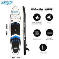 Planche de paddle gonflable électrique de style planche de surf 10'6'' en PVC Drop Stitch de 15 cm d'épaisseur, étanche, écologique pour enfants