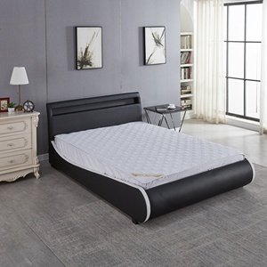 <span class=keywords><strong>Lit</strong></span> double moderne <span class=keywords><strong>high</strong></span>-<span class=keywords><strong>tech</strong></span> Tête de <span class=keywords><strong>lit</strong></span> design avec lumière LED <span class=keywords><strong>Lit</strong></span> design avec cadre de <span class=keywords><strong>lit</strong></span> en cuir synthétique PU - Product Image 6