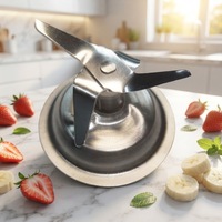 Blender électrique pour la cuisine, acier inoxydable 304, 4 lames, lames de qualité alimentaire, pièces de rechange durables DBD-004