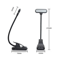 Lampe de bureau à clipser pour dortoir étudiant, mini lampe de lecture LED simple ultra-lumineuse, protection des yeux, contrôle tactile, CRI élevé 80-89
