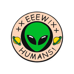 面白くて可愛いエイリアンをテーマにした亜鉛合金エナメルピン - 衣類/バッグの装飾や宇宙ファンのコレクションに最適なデザインのエイリアンバッジ - Product Image 6