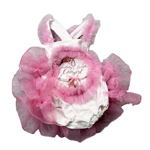 DH ODM Infant Girls Easter Fashion Fluffy Spandex/Polyester Button Closure Cute Jumpsuit Spring <strong>Baby</strong> <strong>Romper</strong> - Product Image 1