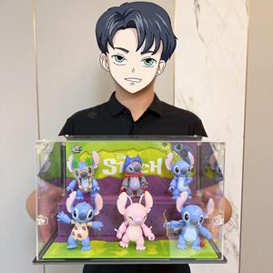 Collection de figurines miniatures mignonnes d'extraterrestres et de compagnons roses, inspirées des séries d'anime, avec un thème nœud et cœur, pour les fans. - Product Image 4